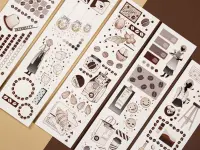 Reco Studio Washi Tape Sample - Coffee