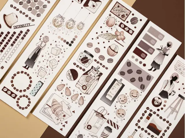 Reco Studio Washi Tape Sample - Coffee