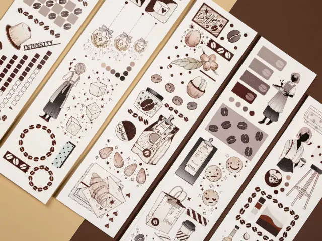 Reco Studio Washi Tape Sample - Coffee