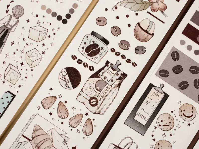 Reco Studio Washi Tape Sample - Coffee