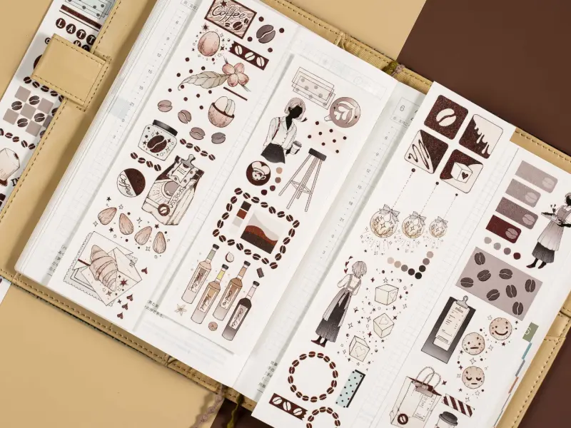 Reco Studio Washi Tape Sample - Coffee