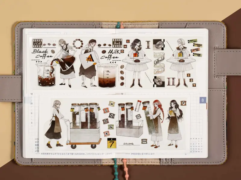 Reco Studio Washi Tape Sample - Tea Lab