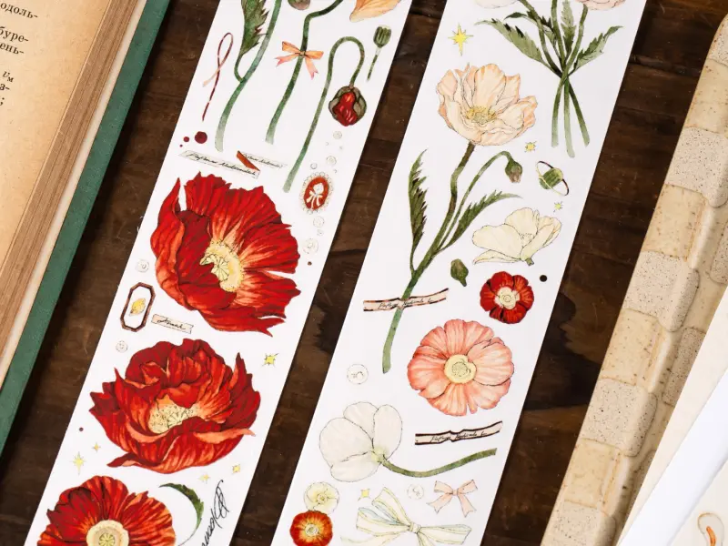 Reco Studio Washi Tape Sample - Poppy
