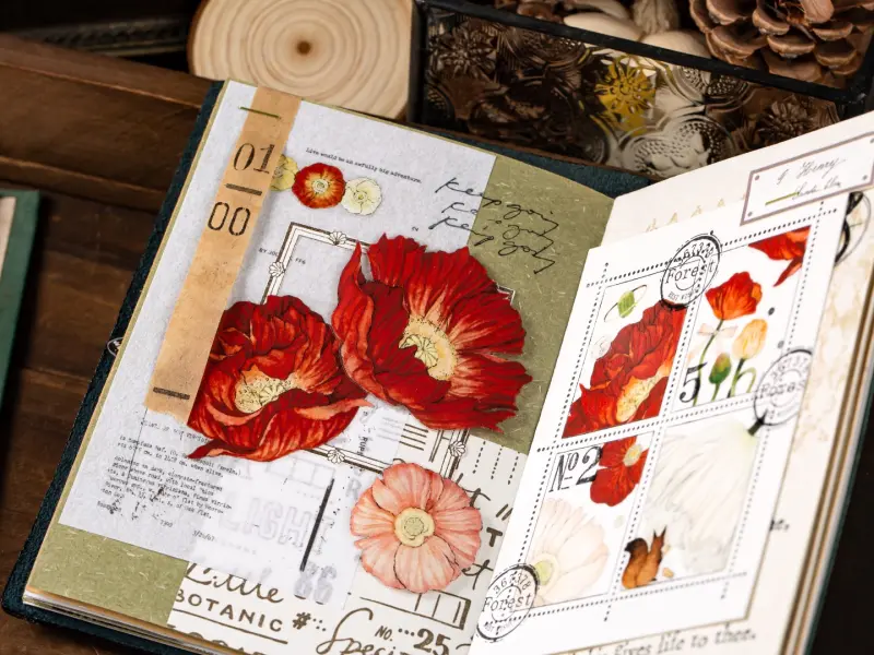 Reco Studio Washi Tape Sample - Poppy
