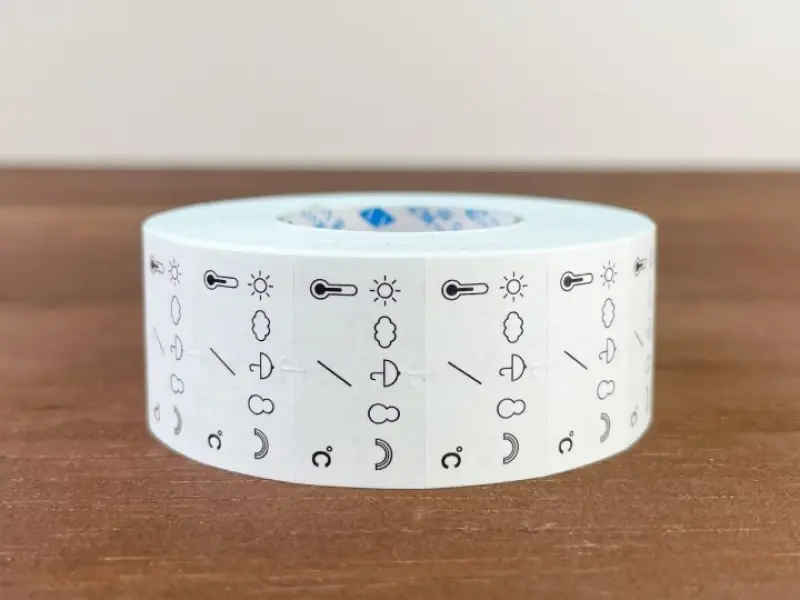 Pre-Order Stamp Marche Label Sticker Roll - Weather & Temperature