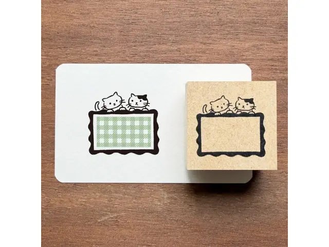 Stamp Marche Label Companion Stamp - Frame Cats