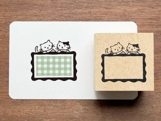 Pre-Order Stamp Marche Label Companion Stamp - Frame Cats
