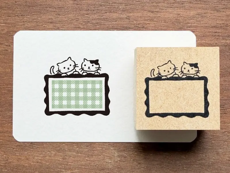Pre-Order Stamp Marche Label Companion Stamp - Frame Cats