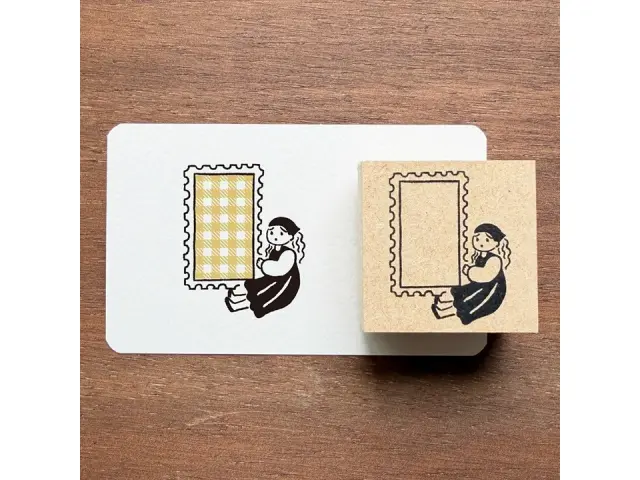 Stamp Marche Label Companion Stamp - Frame Girl 2