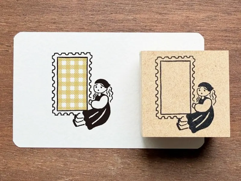 Pre-Order Stamp Marche Label Companion Stamp - Frame Girl 2