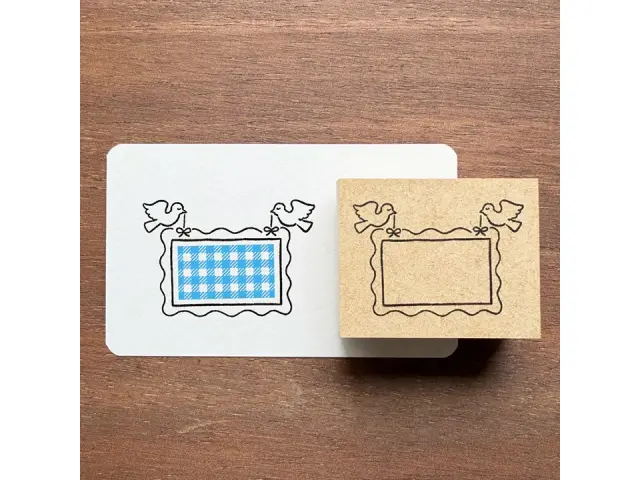 Stamp Marche Label Companion Stamp - Bird Frame
