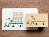 Pre-Order Stamp Marche Label Companion Stamp - Bear Cart