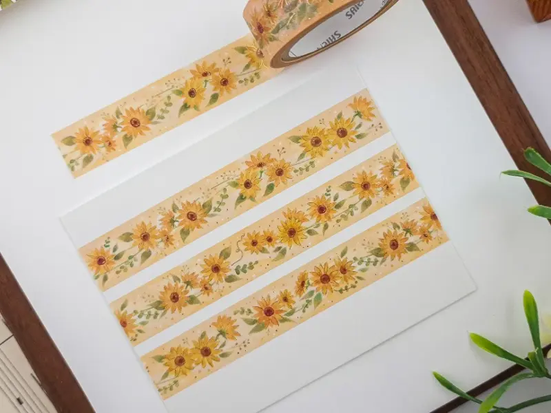 Saien Washi Tape - Sunflower