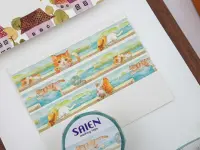 Saien Washi Tape - Island Cat