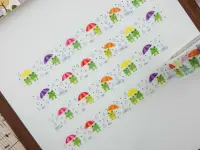 Saien Washi Tape - Frogs And Rain