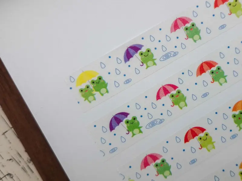Saien Washi Tape - Frogs And Rain