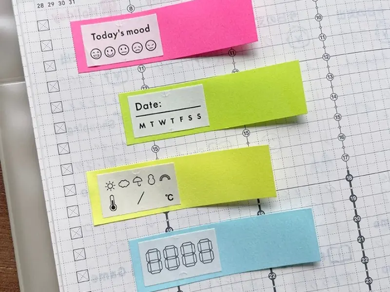 Pre-Order Stamp Marche Label Sticker Roll - Water Tracker