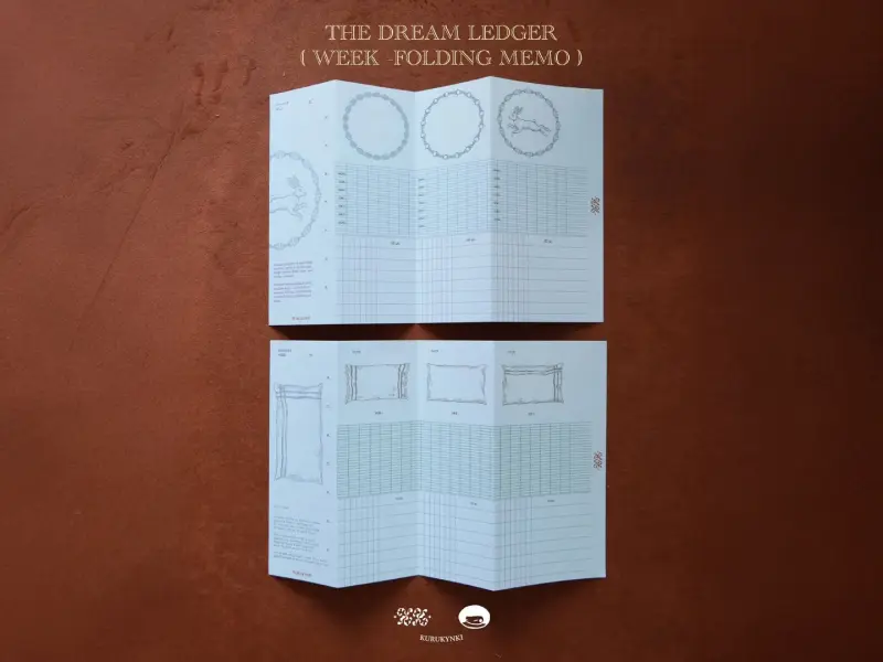 Pre-Order Kurukynki The Dream Ledger Week-Folding Memo