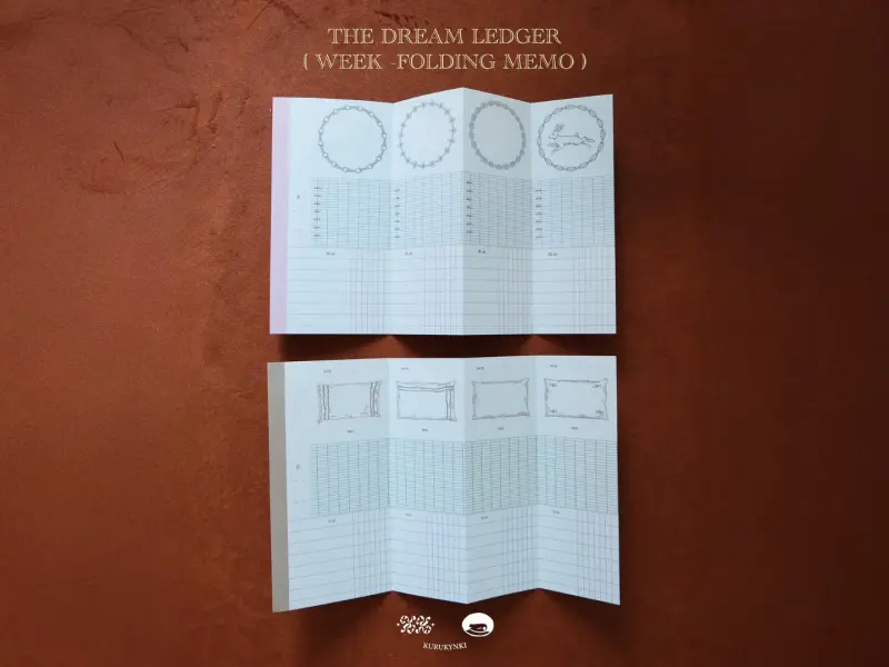 Pre-Order Kurukynki The Dream Ledger Week-Folding Memo