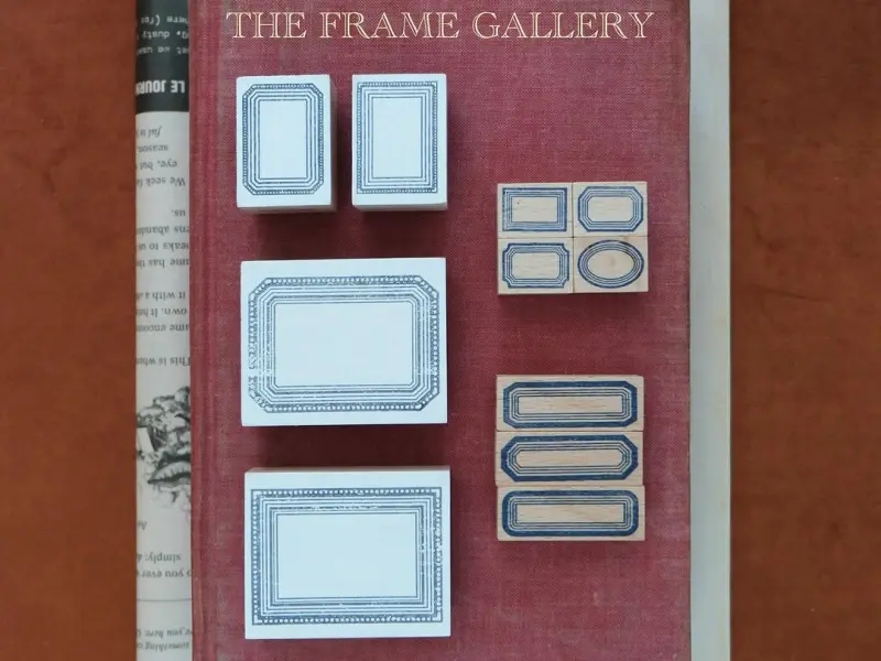 Pre-Order Kurukynki Wooden Rubber Stamp The Frame Gallery - Classic B