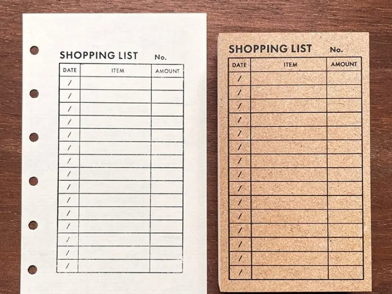 Pre-Order Stamp Marche List Stamp - Shopping List