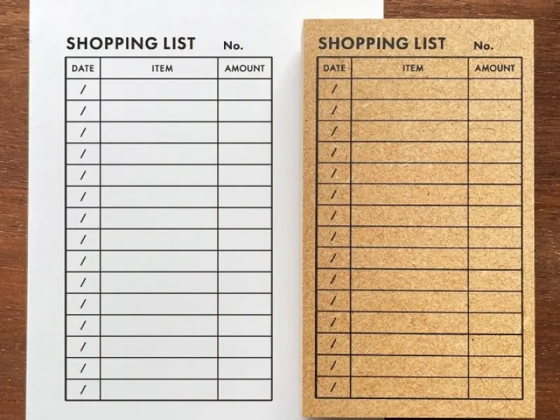 Pre-Order Stamp Marche List Stamp - Shopping List