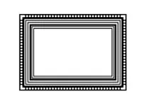 Pre-Order Kurukynki Wooden Rubber Stamp The Frame Gallery - Classic A