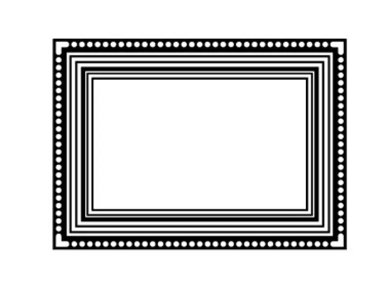 Pre-Order Kurukynki Wooden Rubber Stamp The Frame Gallery - Classic A