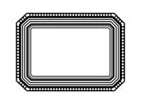 Pre-Order Kurukynki Wooden Rubber Stamp The Frame Gallery - Classic B