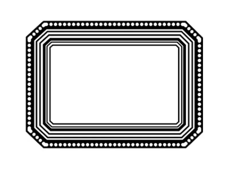 Pre-Order Kurukynki Wooden Rubber Stamp The Frame Gallery - Classic B