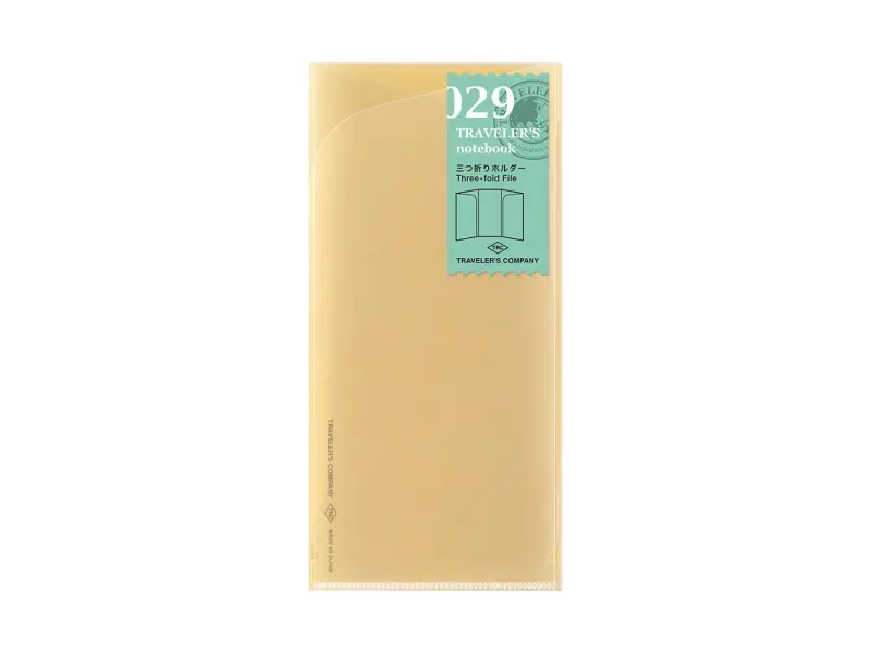 029. Three-Fold File Travelers Notebook