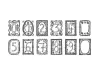 Pre-Order Kurukynki Wooden Rubber Stamp The Counting Gallery - Number Set