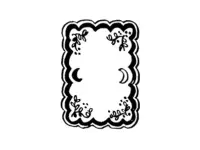 Pre-Order Kurukynki Wooden Rubber Stamp The Counting Gallery - Frame B