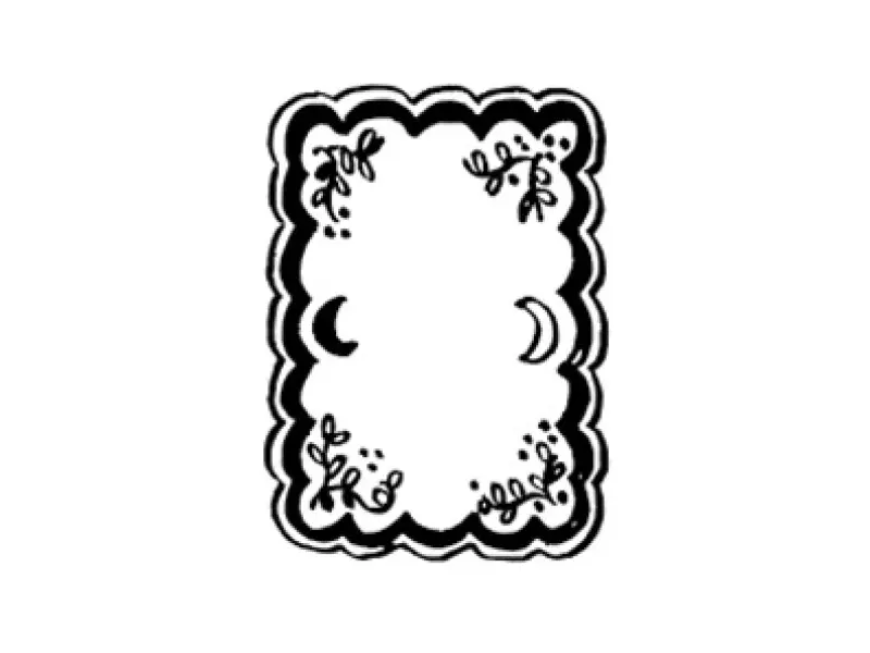 Pre-Order Kurukynki Wooden Rubber Stamp The Counting Gallery - Frame B