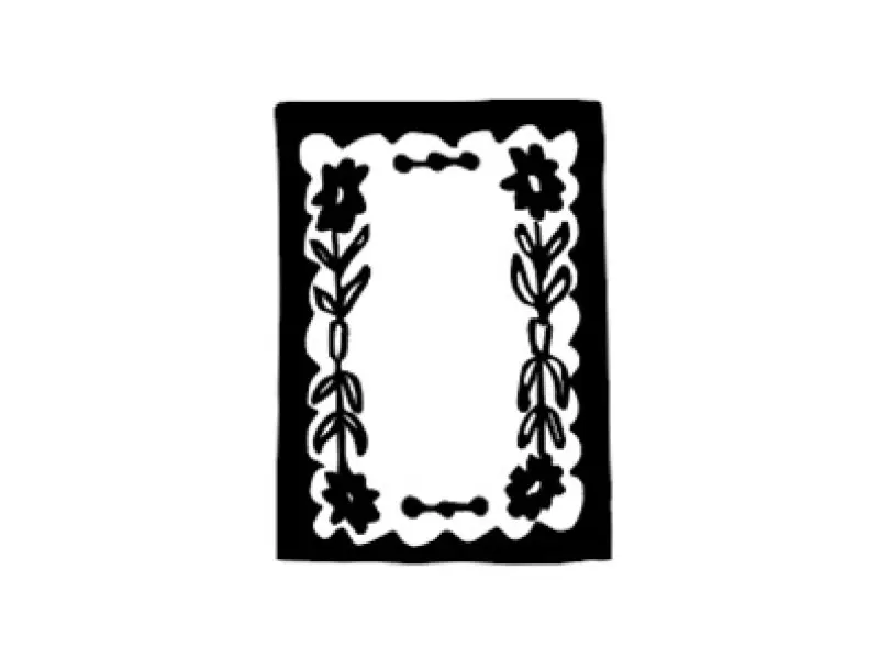 Pre-Order Kurukynki Wooden Rubber Stamp The Counting Gallery - Frame E
