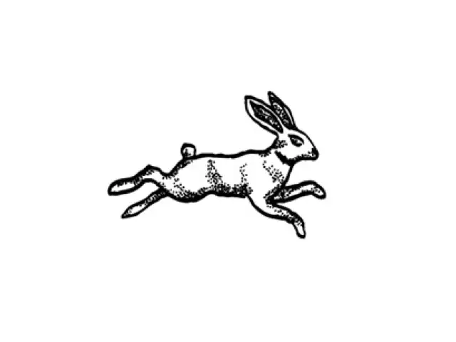 Kurukynki Wooden Rubber Stamp The Dream Ledger - Hare