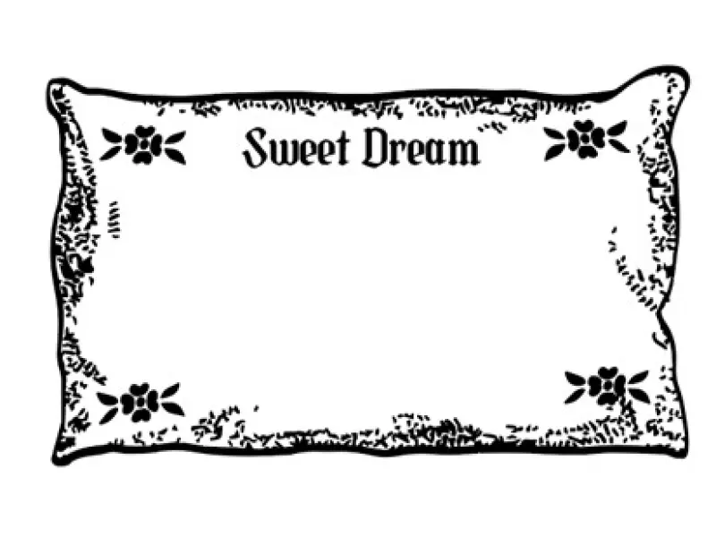 Pre-Order Kurukynki Wooden Rubber Stamp The Dream Ledger - Pillow A