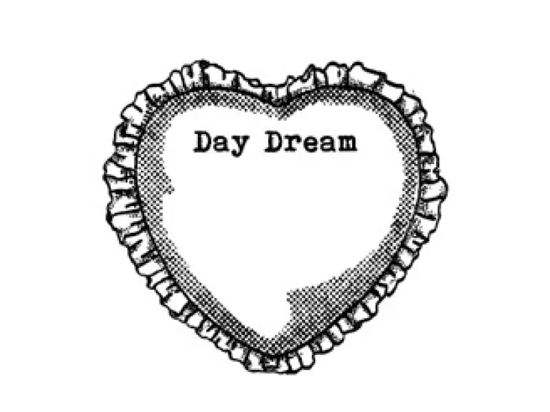 Pre-Order Kurukynki Wooden Rubber Stamp The Dream Ledger - Pillow Heart
