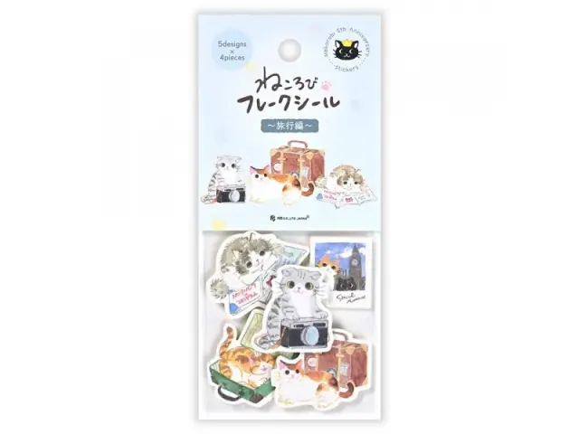 NB Co. Sticker Flakes Cat - Travel