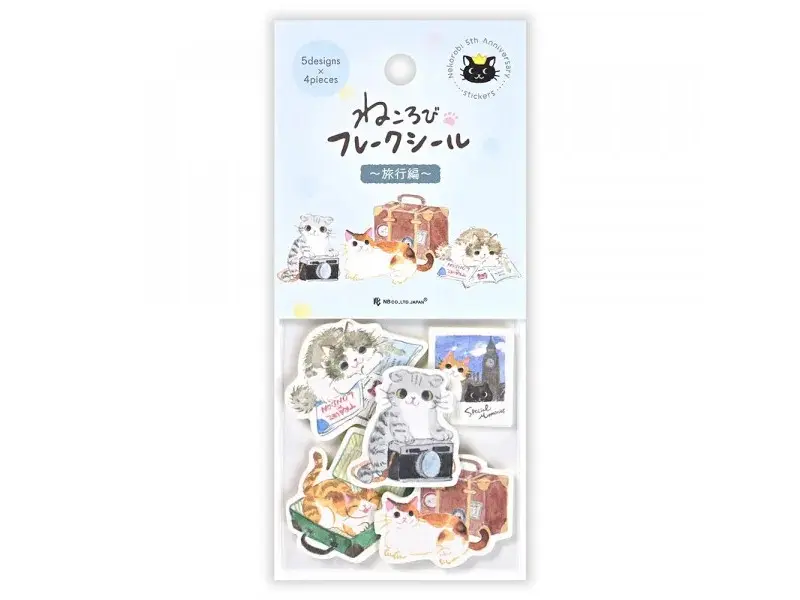 NB Co. Sticker Flakes Cat - Travel