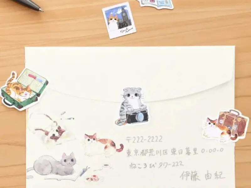 NB Co. Sticker Flakes Cat - Travel