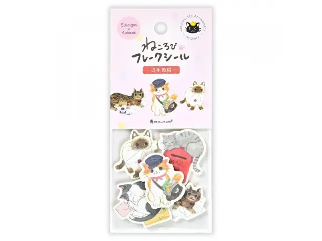 NB Co. Sticker Flakes Cat - Send More Letters