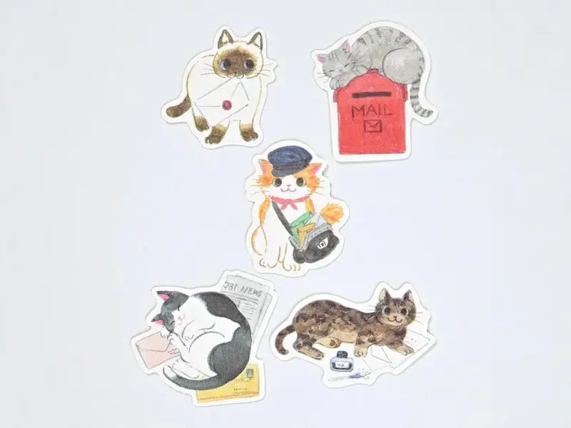 NB Co. Sticker Flakes Cat - Send More Letters