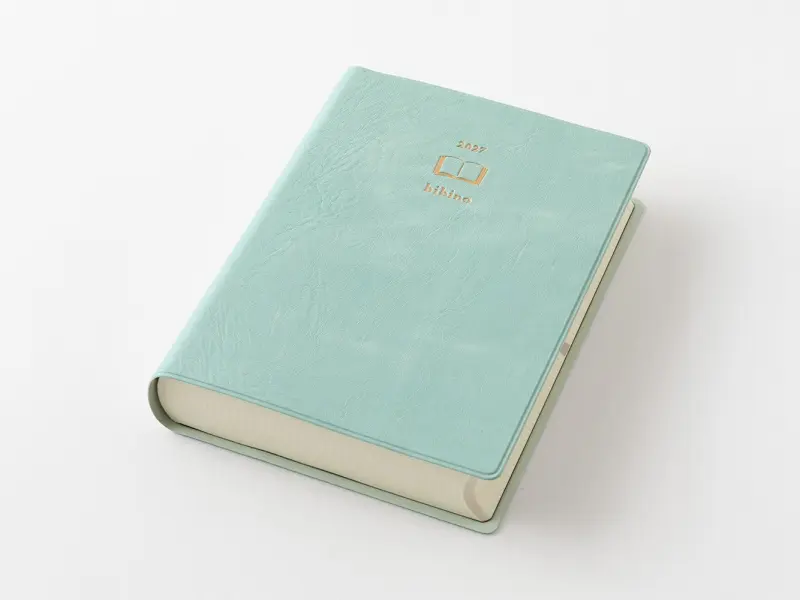 Pre-Order MIDORI HIBINO Diary 2026 A6 Two-Pages-Per-Day Planner - Blue Green