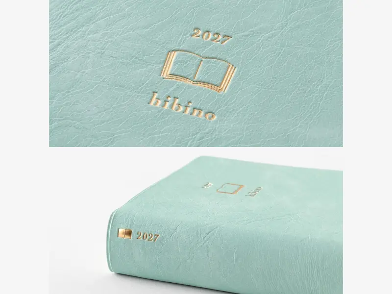 Pre-Order MIDORI HIBINO Diary 2026 A6 Two-Pages-Per-Day Planner - Blue Green