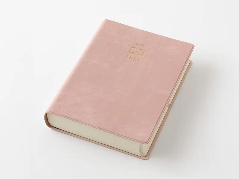 Pre-Order MIDORI HIBINO Diary 2027 A6 Two-Pages-Per-Day Planner - Pink Limited