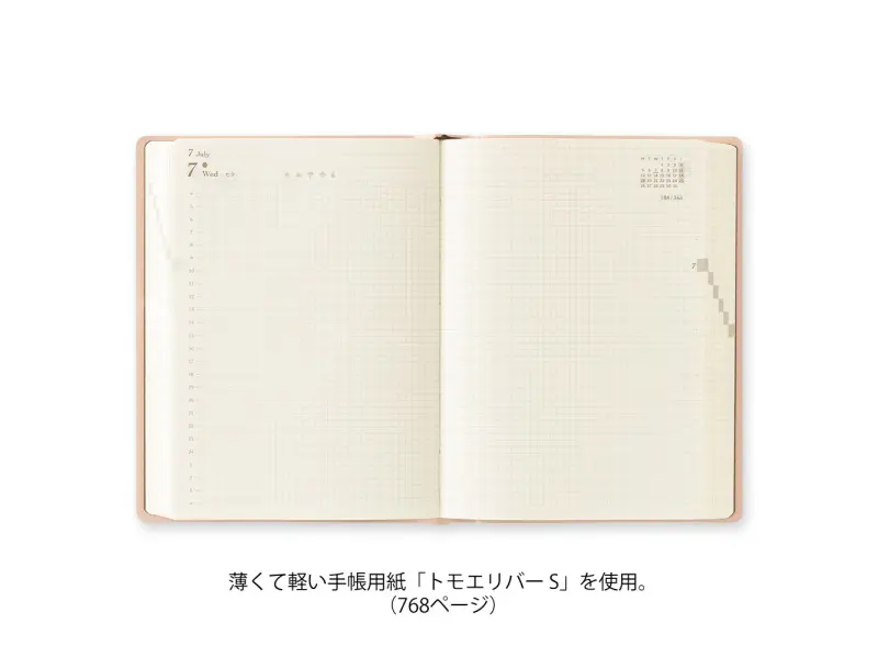 Pre-Order MIDORI HIBINO Diary 2027 A6 Two-Pages-Per-Day Planner - Pink Limited