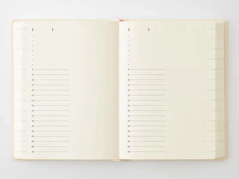 Pre-Order 2027 MD [A6] Notebook Diary 1 Day 1 Page