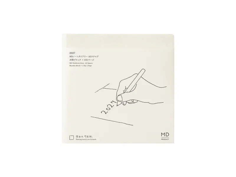 Pre-Order 2027 MD [A5 SQUARE] Notebook Diary 1 Day 1 Page