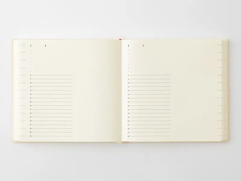 Pre-Order 2027 MD [A5 SQUARE] Notebook Diary 1 Day 1 Page